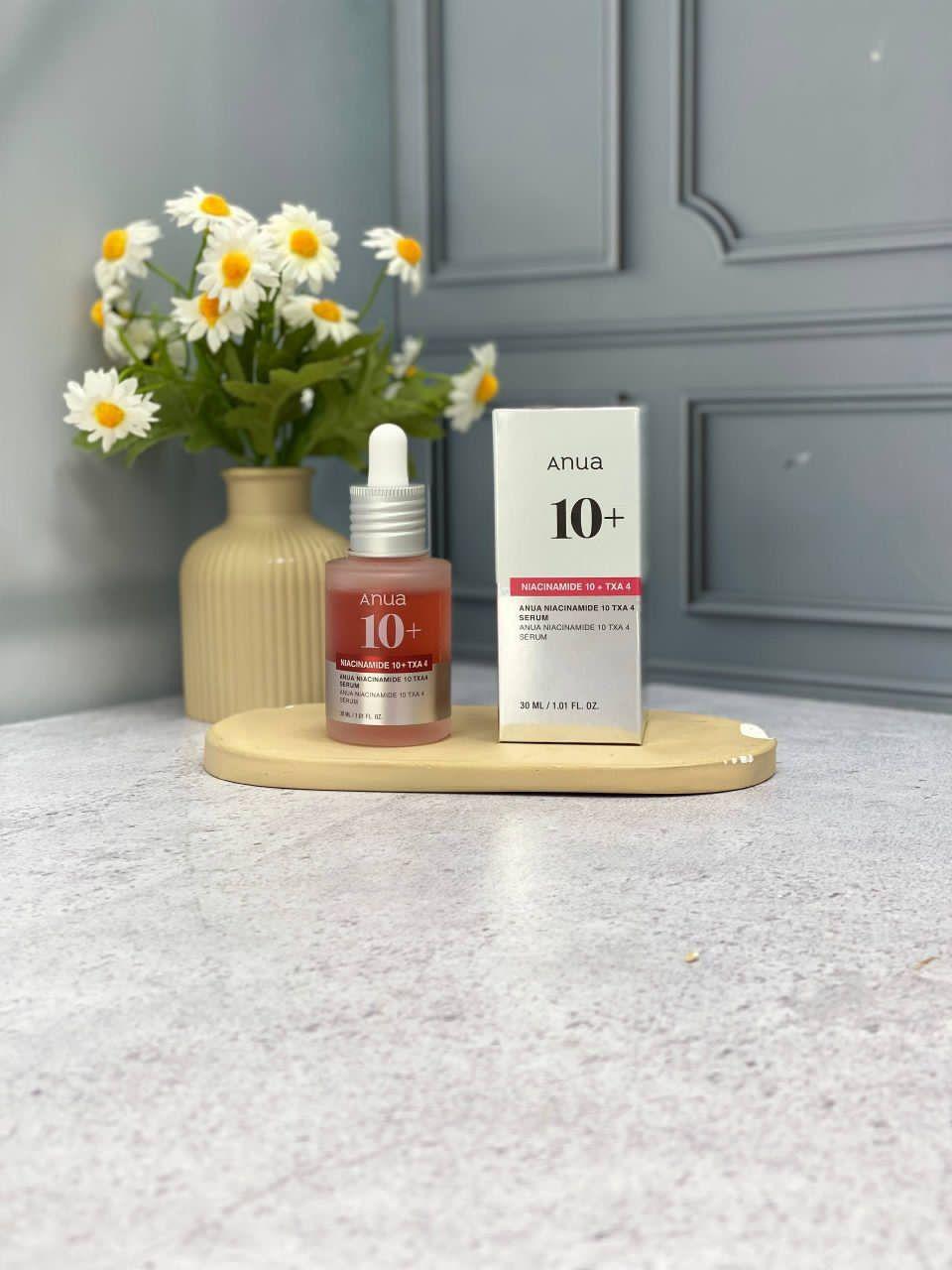 سرم صورت آنوا مدل Niacinamide 10% + TXA 4% حجم 30 میلی لیتر